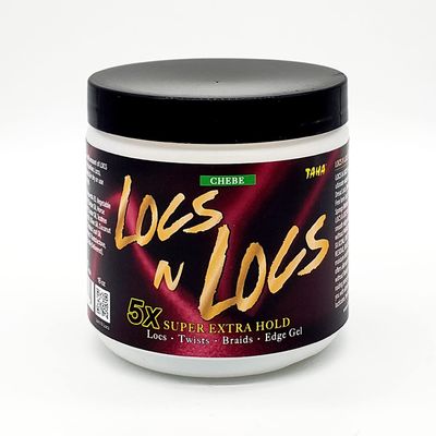Taha Locs & Locs Gel - 5X Super Extra Hold, Natural & Non-Damaging for Locs, Braids, Twists - 16 Oz (Chebe, 1 Pound(Pack of 1))