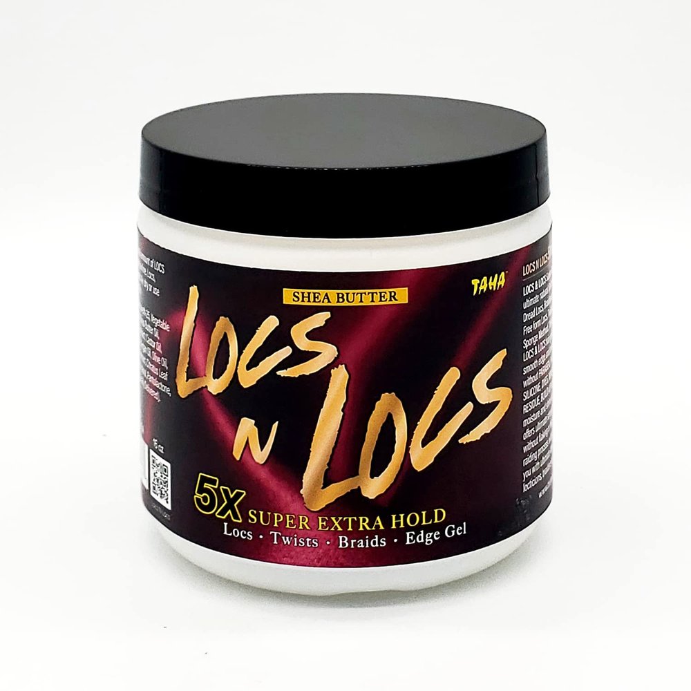 Taha Locs & Locs Gel - 5X Super Extra Hold, Natural & Non-Damaging for Locs, Braids, Twists - 16 Oz (Original(Shea Butter), 1 Pound(Pack of 1))