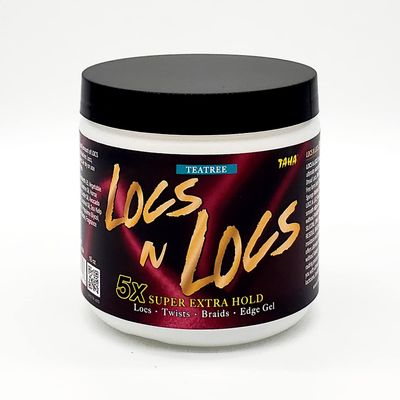 Taha Locs & Locs Gel - 5X Super Extra Hold, Natural & Non-Damaging for Locs, Braids, Twists - 16 Oz (Tea Tree, 1 Pound(Pack of 1))