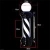 MIUXIU Barber Pole Black White LED Light,Traditional Barber Pole Outside Barber Shop Rotating Light Sign Light Box Rainproof Hairdressing Salon Save Energy Wall Lamp (68x26CM) view 4