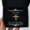 Funny Mama Gifts, Should I Sleep Or Should I Shower I Could Sleep in The Shower, Funny Cross Dancing Necklace for Mom from Son Daughter view 1