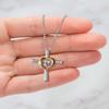 Funny Mama Gifts, Should I Sleep Or Should I Shower I Could Sleep in The Shower, Funny Cross Dancing Necklace for Mom from Son Daughter view 2