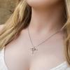 Funny Mama Gifts, Should I Sleep Or Should I Shower I Could Sleep in The Shower, Funny Cross Dancing Necklace for Mom from Son Daughter view 3