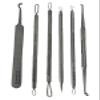 German Stainless Professional Set of 6- Blackhead Remover Comedones Extractor Acne Removal Kit for Blemish,Whitehead Popping, Zit Removing for Nose Face Tools-Blackhead Removal w/Zipper Leather case view 4