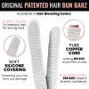 2 BUN BARZ by PONY-O:Patented Bendable No Damage Donut Hair Bun Maker  Easy Hair Styling Roll & Bend (Black & Light Brown) view 3
