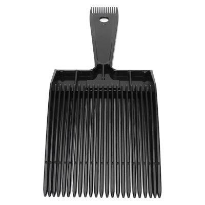 HAOX Flat Top Guide Hair Comb, Practical Accurate Trimming for Barber Shop, Ergonomic Design, Lightweight, ABS, 27cm, Unisex