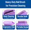 SPARTA Nail Scrub Brush Commercial-Grade, Heavy-Duty Hand and Fingernail Brush with Stiff Bristles for Gardeners, Mechanics, And Foodservice Personnel, Plastic, 5 Inches, Purple, (Pack of 12) view 4