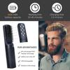 IHHAIR Premium Beard Mini Straightener Brush, Professional Straightener Brush for Men, Rechargeable 6400 mAh Straightening Tool Heated Comb, for Short & Long Beards for Home and Travel view 3