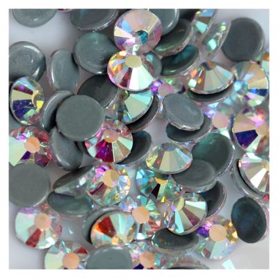 Crystal Nail Art Rhinestones SS3-SS50 Flatback Clear Non Hot Fix Rhinestones Glue On Nail Art Decorations (Color : 0013, Size : SS20 4.8mm-1440pcs)
