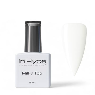 IN.HYPE Gel Cover Top Coat UV/LED Cured (Milky) #1
