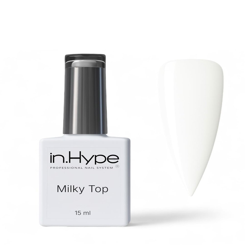 IN.HYPE Gel Cover Top Coat UV/LED Cured (Milky) #1