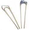 2 Pcs Simple Hairpin Women U Shape Hair Stick 2 Prongs Hair Fork Sticks Women Girls Hair Styling Accessories view 1