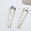 2 Pcs Simple Hairpin Women U Shape Hair Stick 2 Prongs Hair Fork Sticks Women Girls Hair Styling Accessories view 2