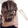 2 Pcs Simple Hairpin Women U Shape Hair Stick 2 Prongs Hair Fork Sticks Women Girls Hair Styling Accessories view 3