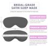 Bride Sleep Mask - White Glam Bride Floral Blush Pink Eye Mask - Honeymoon Gift Msk(BlshFloral WhtGlmBrd) view 2
