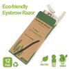 Biodegradable Eyebrow Razors, Facial Hair Remover, Shaver, Trimmer, Shaper, Dermaplaning Tool, 12 pcs Natural Color view 3