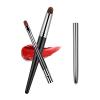BLEGGEIT 2pcs Lipstick Brush, Lip Brush for Lipstick, Portable Lip Brush with Lid, Lip Makeup Brush, Eyeshadow Brush, Concealer Brush and Smudge Brush,Home and Travel (Pro) view 1