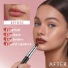 BLEGGEIT 2pcs Lipstick Brush, Lip Brush for Lipstick, Portable Lip Brush with Lid, Lip Makeup Brush, Eyeshadow Brush, Concealer Brush and Smudge Brush,Home and Travel (Pro) view 2