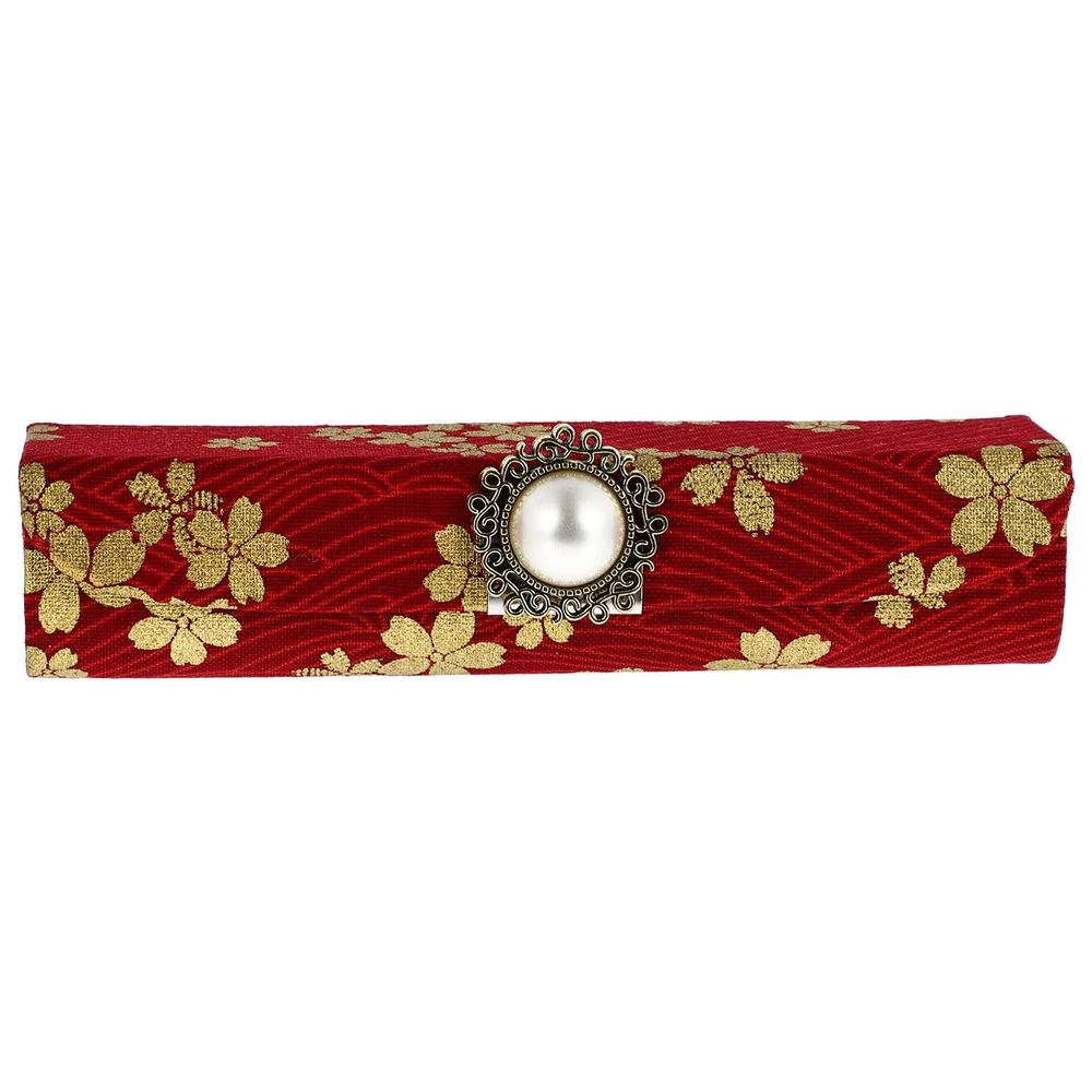 Beaupretty Vintage Lipstick Storage Box Makeup Case Portable Lip Organizer Mirror Included