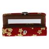 Beaupretty Vintage Lipstick Storage Box Makeup Case Portable Lip Organizer Mirror Included view 3