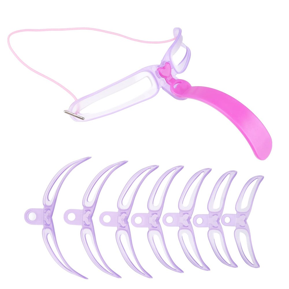 Beaupretty Eyebrow Stencil Kit for Women 8 Stencils Easy Shaping Tool for Natural Brows