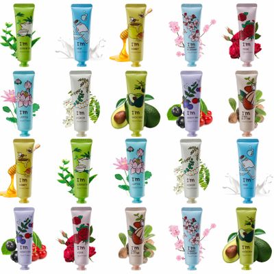 20 Pack Hand Cream Gift Set,Hand Lotion for Dry Cracked Hands,Working Hands Body,Travel Size Hand Cream,Moisturizing Hand Lotion,Holiday Gift for Women Valentine's Day Mother's Day (Colorful)