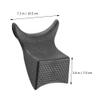 Beaupretty Neck Support Hairdressing One Piece Pillow Salon Neck Rest Salon Pillow Spa Equipment Pillow Bath Pillow Wash Basin Neck Rest Bed Pillows Salon Accessories Pearlescent Blush Pvc view 3