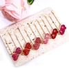 Boderier 12 Pack Valentine's Day Heart Bobby Pins Red Enamel Rhinestone Heart Hairpin Hair Slide Barrettes Styling Hair Accessories Gifts for Women Girls (Red Fuchsia Pink) view 2