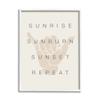 Stupell Industries Sunrise Sunburn Sunset Repeat Beach Phrase Shaka Hand, Design by Daphne Polselli view 1