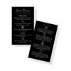 Brow Henna Aftercare & Tips Cards | Physical Printed 2 x 3.5 inches Business Card Size | Brow Artist Supplies | Henna Brow Care | Black and White Design view 1