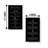 Brow Henna Aftercare & Tips Cards | Physical Printed 2 x 3.5 inches Business Card Size | Brow Artist Supplies | Henna Brow Care | Black and White Design view 2
