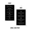 Brow Henna Aftercare & Tips Cards | Physical Printed 2 x 3.5 inches Business Card Size | Brow Artist Supplies | Henna Brow Care | Black and White Design view 3