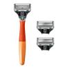 Harry's Original Shaving Kit for Men - Razor Handle and 3 Razor Blade Refill Cartridges - German Engineered - Ember view 2