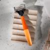 Harry's Original Shaving Kit for Men - Razor Handle and 3 Razor Blade Refill Cartridges - German Engineered - Ember view 3