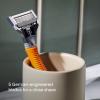 Harry's Original Shaving Kit for Men - Razor Handle and 3 Razor Blade Refill Cartridges - German Engineered - Ember view 4