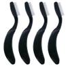 G2PLUS 4PCS Folding Eyelash Comb, Eyebrow Comb Metal Teeth, Eyelash Separator Comb, Eyelash Brush and Comb, Professional Tool for Define Lash & Brow (Black) view 1
