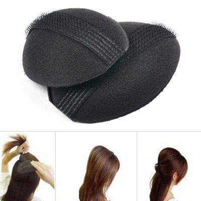 AnHua Bump It Up Volume Hair Base Styling Insert Tool Do Beehive Hair Styler Women Hair Styling Clip Stick Bun Maker Braid Tool Hair Accessories, Black