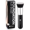 DUcare Kabuki Foundation Brush for Liquid Makeup Flat Top Professional Stick Buffing Blending Mineral Powder Large Face Makeup Brush, Black view 1