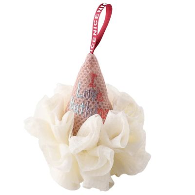 FOMIYES 1pc Ice Cream Shape Bath Loofah Sponge Lanyard for Easy Hanging and Quick Drying for Daily Use Bath Shower for Men and Women Random Style