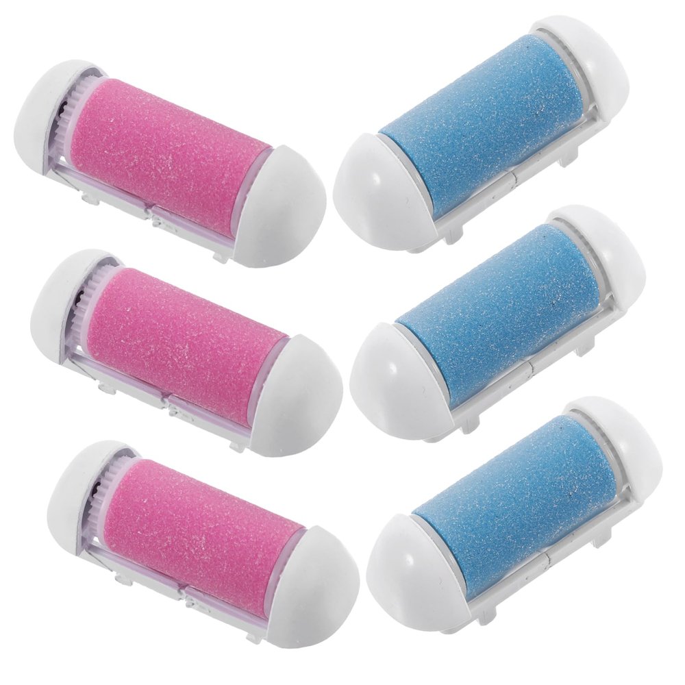 6pcs Coarse Replacement Foot File Roller Refill Heads Pedi Electronic Foot File Roller Refill for Electronic Foot Remover