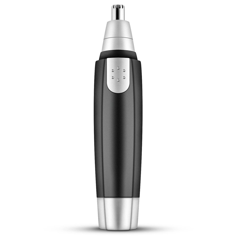 Five Brother Bundles Nose and Ear Hair Trimmer. Portable Electric Professional Painless Eyebrow & Facial Hair Trimmer for Men and Woman. Dual Edge Blades for Easy Cleansing. Black., White (w1)