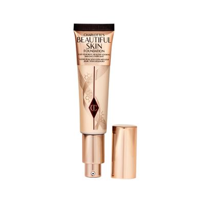 Charlotte Tilbury Beautiful Skin Medium Coverage Hydrating Foundation - Buildable Liquid Makeup for Instant Glow, Plumping Hydration & Lasting Skincare Benefits - 1 Neutral