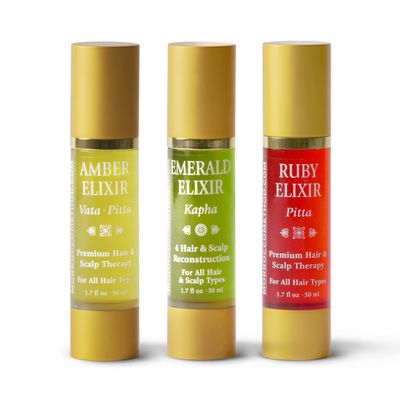 Elixir 1.7oz for Hair & Scalp Stimulation and All Hair types (Tri Color Set)