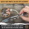 Better Barber Professional Straight Edge Razors for Men-Premium Straight Disposable Razor Kit for Shaving Hair/Beard-Mens Shave Kit Safety-Straight Edge Razor for Men (Refill blades pack, 10 Units) view 4
