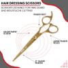 Nixcer Hair Cutting Scissors -Sharp Razor Edge Blade Hair Shears Series - 6.5" With Fine Adjustment  Stainless Steel Hair Scissors Professional For Men, Women & Babies (Gold) view 4
