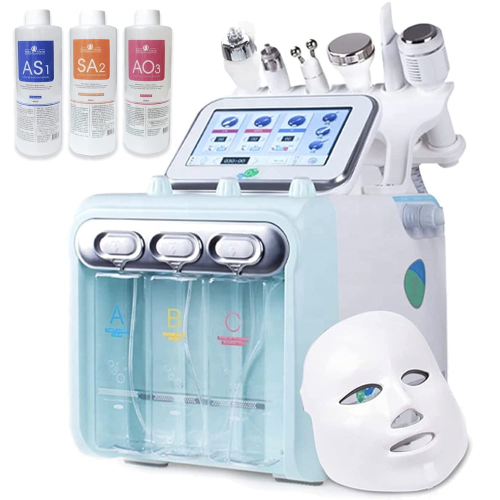 BRUN Facial Care Machine  A 7 in 1 Multifunctional Face Care Device for Skin Moisturizing  A Vacuum Cleaning Jet for Home and Beauty Salon