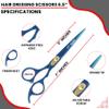 Nixcer Hair Cutting Scissors -Sharp Razor Edge Blade Hair Shears Series - 6.5" With Fine Adjustment  Stainless Steel Hair Scissors Professional For Men, Women & Babies view 3