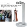 Brrnoo Holder Stainless Steel Universal Men's Shaving Brush Drying Stand, Simple and Practical Safety Stand view 4