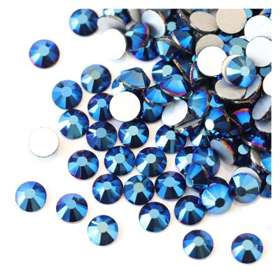 HANRUO Rhinestones Crystal Glass Strass Flatback Glue On Nail Art Rhinestone (Color : 0019, Size : SS10-1440PCS)
