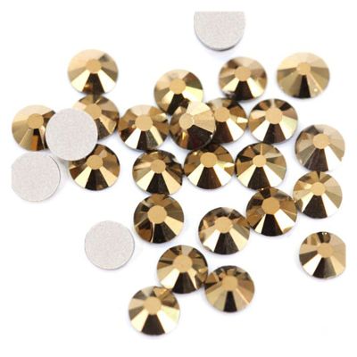 HANRUO Rhinestones Crystal Glass Strass Flatback Glue On Nail Art Rhinestone (Color : 0014, Size : SS10-1440PCS)